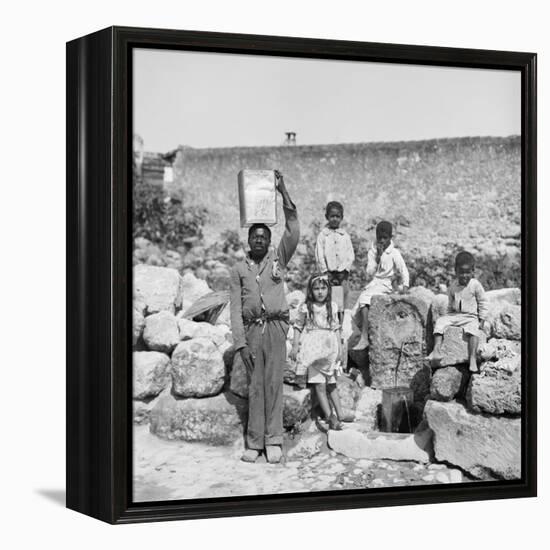 Public Spring, Matanzas, Cuba-null-Framed Stretched Canvas