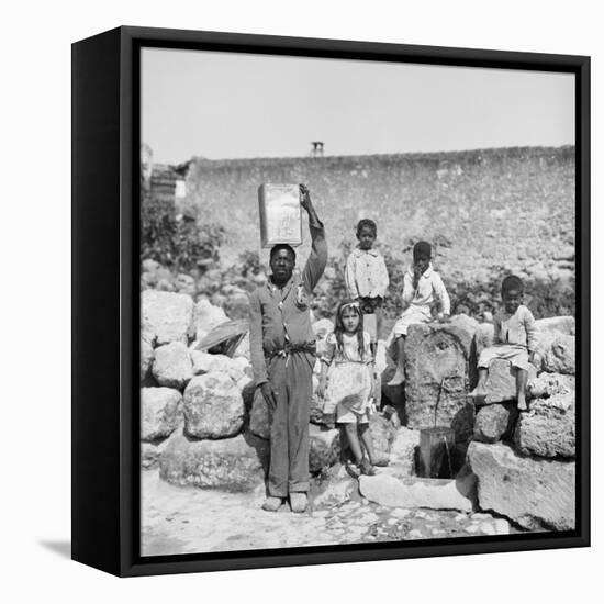 Public Spring, Matanzas, Cuba-null-Framed Stretched Canvas