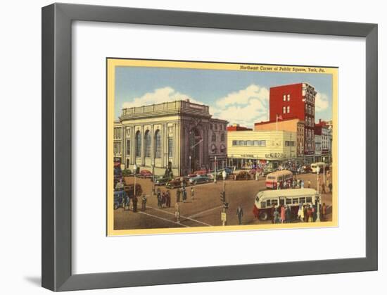 Public Square, York, Pennsylvania-null-Framed Art Print