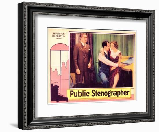 Public Stenographer, 1934-null-Framed Art Print