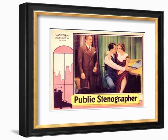 Public Stenographer, 1934-null-Framed Art Print