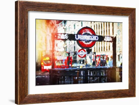 Public Subway - In the Style of Oil Painting-Philippe Hugonnard-Framed Giclee Print