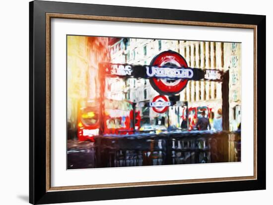 Public Subway - In the Style of Oil Painting-Philippe Hugonnard-Framed Giclee Print