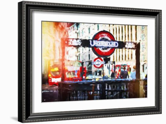 Public Subway - In the Style of Oil Painting-Philippe Hugonnard-Framed Giclee Print