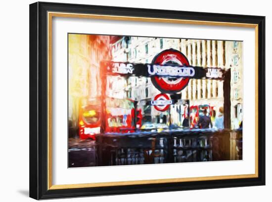 Public Subway - In the Style of Oil Painting-Philippe Hugonnard-Framed Giclee Print