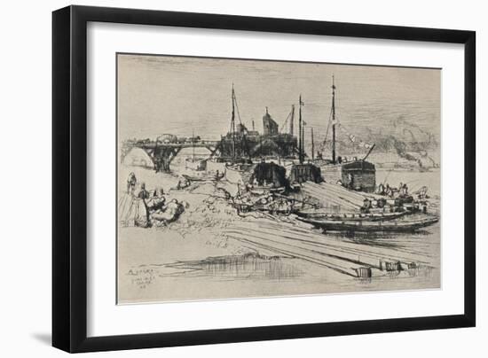 'Public Waste Dump, Quai de la Gare', 1915-Auguste Lepere-Framed Giclee Print