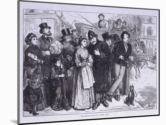 Public Witness of the Solar Eclipse, London, C1870-null-Mounted Giclee Print