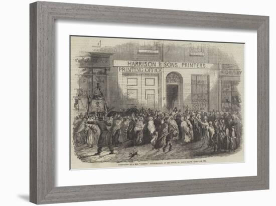 Publication of a War Gazette Extraordinary, at the Office, St Martin'S-Lane-null-Framed Giclee Print