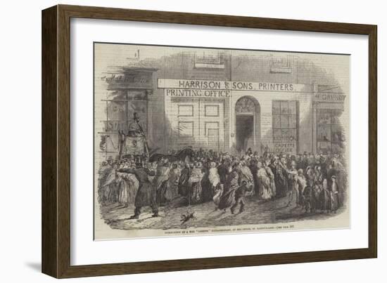 Publication of a War Gazette Extraordinary, at the Office, St Martin'S-Lane-null-Framed Giclee Print