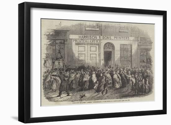 Publication of a War Gazette Extraordinary, at the Office, St Martin'S-Lane-null-Framed Giclee Print