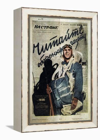 Publicity for a Russian Journal, 1935-T Averin-Framed Premier Image Canvas