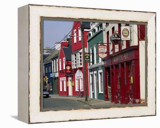 Pubs in Dingle, County Kerry, Munster, Eire (Republic of Ireland)-Roy Rainford-Framed Premier Image Canvas