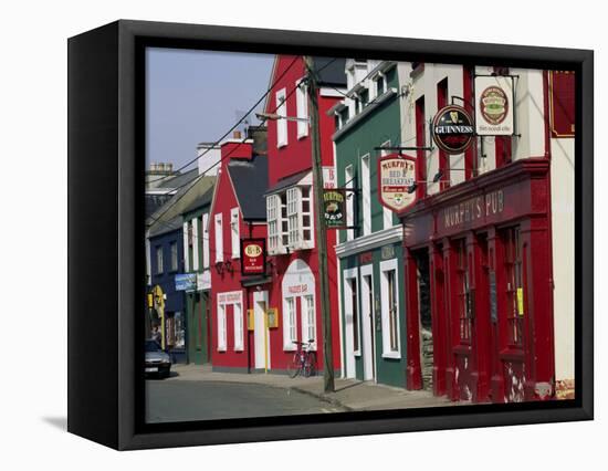 Pubs in Dingle, County Kerry, Munster, Eire (Republic of Ireland)-Roy Rainford-Framed Premier Image Canvas