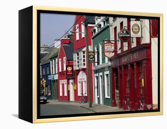 Pubs in Dingle, County Kerry, Munster, Eire (Republic of Ireland)-Roy Rainford-Framed Premier Image Canvas