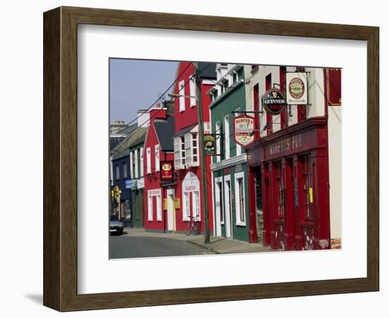 Pubs in Dingle, County Kerry, Munster, Eire (Republic of Ireland)-Roy Rainford-Framed Photographic Print