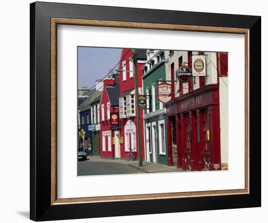 Pubs in Dingle, County Kerry, Munster, Eire (Republic of Ireland)-Roy Rainford-Framed Photographic Print