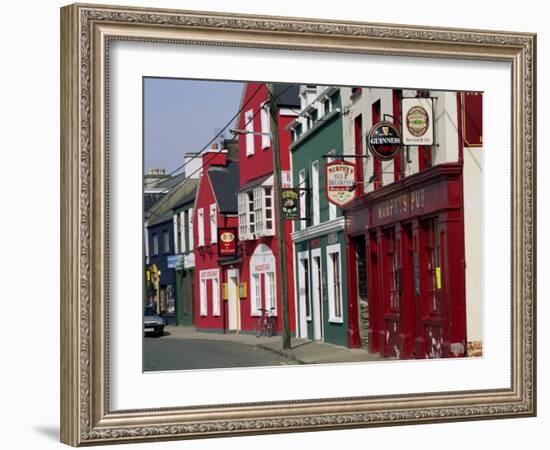 Pubs in Dingle, County Kerry, Munster, Eire (Republic of Ireland)-Roy Rainford-Framed Photographic Print