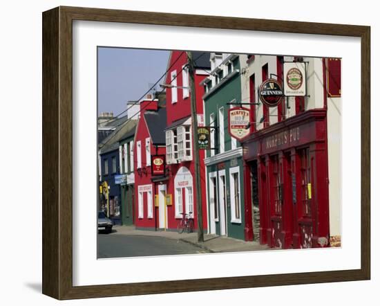 Pubs in Dingle, County Kerry, Munster, Eire (Republic of Ireland)-Roy Rainford-Framed Photographic Print