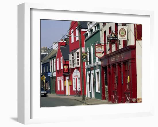 Pubs in Dingle, County Kerry, Munster, Eire (Republic of Ireland)-Roy Rainford-Framed Photographic Print