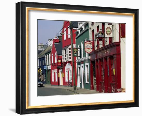 Pubs in Dingle, County Kerry, Munster, Eire (Republic of Ireland)-Roy Rainford-Framed Photographic Print