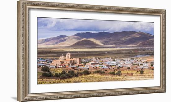 Pucara Seen from Pukara Inca Ruins, Puno Region, Peru, South America-Matthew Williams-Ellis-Framed Photographic Print