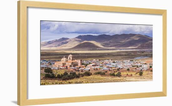 Pucara Seen from Pukara Inca Ruins, Puno Region, Peru, South America-Matthew Williams-Ellis-Framed Photographic Print