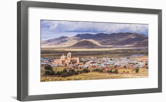 Pucara Seen from Pukara Inca Ruins, Puno Region, Peru, South America-Matthew Williams-Ellis-Framed Photographic Print