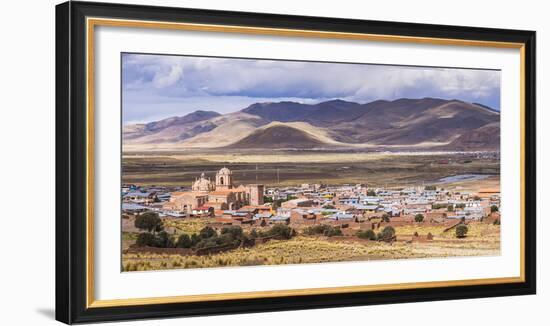 Pucara Seen from Pukara Inca Ruins, Puno Region, Peru, South America-Matthew Williams-Ellis-Framed Photographic Print