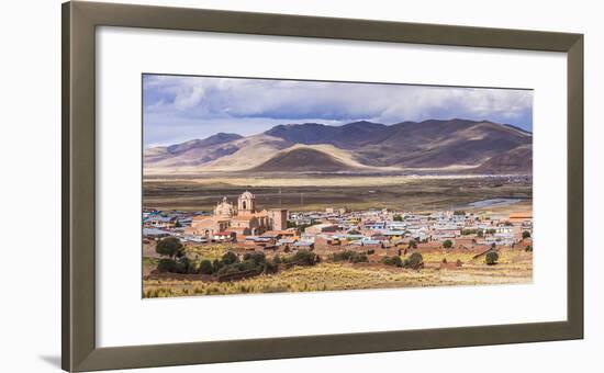 Pucara Seen from Pukara Inca Ruins, Puno Region, Peru, South America-Matthew Williams-Ellis-Framed Photographic Print