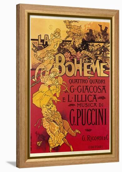 Puccini, La Boheme-Adolfo Hohenstein-Framed Premier Image Canvas