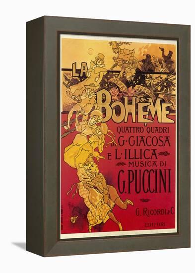 Puccini, La Boheme-Adolfo Hohenstein-Framed Premier Image Canvas