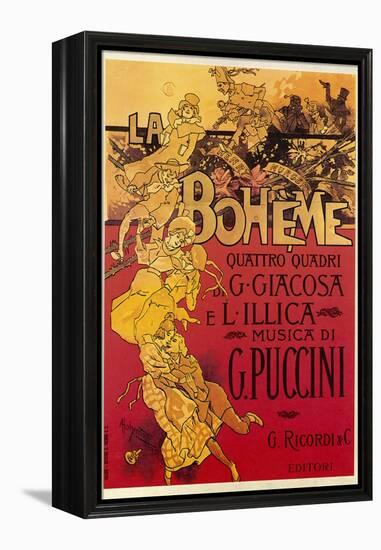Puccini, La Boheme-Adolfo Hohenstein-Framed Premier Image Canvas