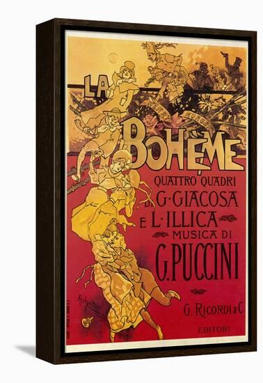 Puccini, La Boheme-Adolfo Hohenstein-Framed Premier Image Canvas