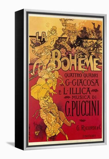 Puccini, La Boheme-Adolfo Hohenstein-Framed Premier Image Canvas