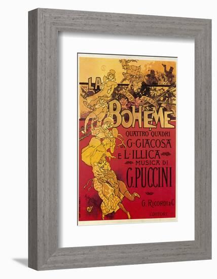 Puccini, La Boheme-Adolfo Hohenstein-Framed Photographic Print