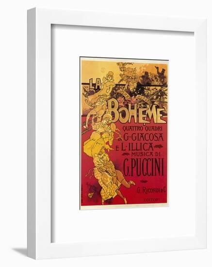 Puccini, La Boheme-Adolfo Hohenstein-Framed Photographic Print