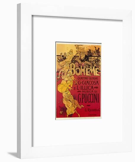 Puccini, La Boheme-Adolfo Hohenstein-Framed Photographic Print