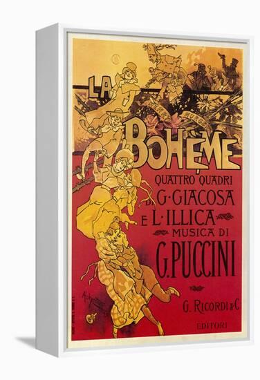 Puccini, La Boheme-Adolfo Hohenstein-Framed Stretched Canvas