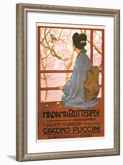 Puccini, Madama Butterfly-Leopoldo Metlicovitz-Framed Premium Giclee Print