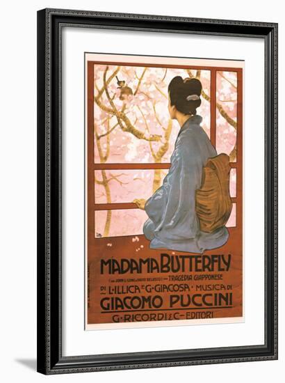 Puccini, Madama Butterfly-Leopoldo Metlicovitz-Framed Premium Giclee Print