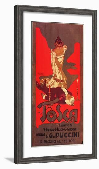 Puccini, Tosca-Adolfo Hohenstein-Framed Art Print