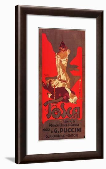 Puccini, Tosca-Adolfo Hohenstein-Framed Art Print