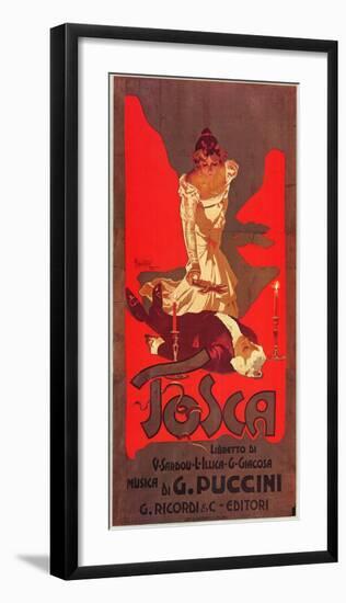 Puccini, Tosca-Adolfo Hohenstein-Framed Art Print