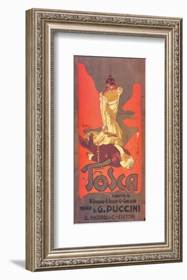Puccini, Tosca-Adolfo Hohenstein-Framed Premium Giclee Print