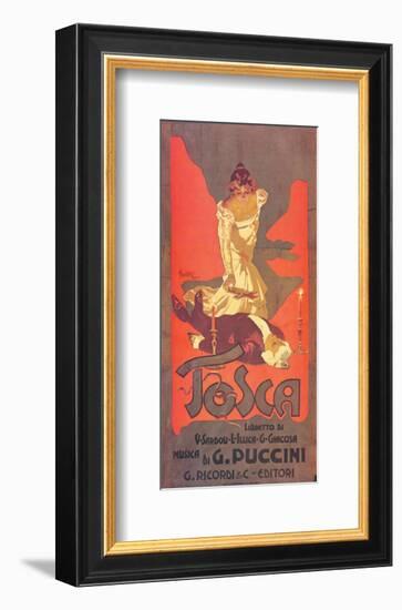 Puccini, Tosca-Adolfo Hohenstein-Framed Premium Giclee Print