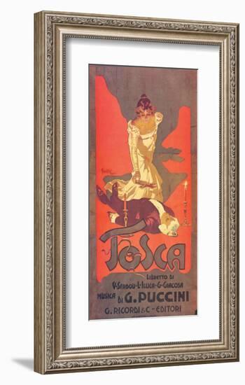 Puccini, Tosca-Adolfo Hohenstein-Framed Premium Giclee Print