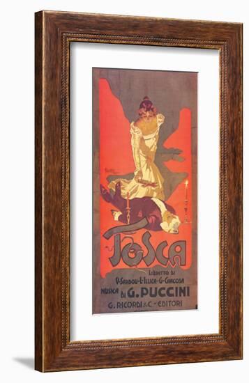 Puccini, Tosca-Adolfo Hohenstein-Framed Premium Giclee Print