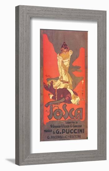 Puccini, Tosca-Adolfo Hohenstein-Framed Premium Giclee Print