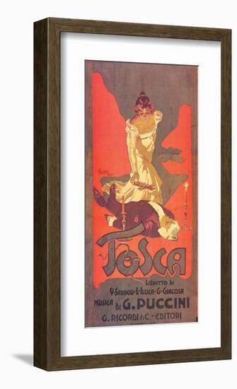 Puccini, Tosca-Adolfo Hohenstein-Framed Premium Giclee Print