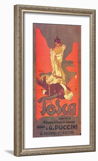 Puccini, Tosca-Adolfo Hohenstein-Framed Premium Giclee Print